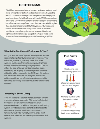 Geothermal heating and cooling
